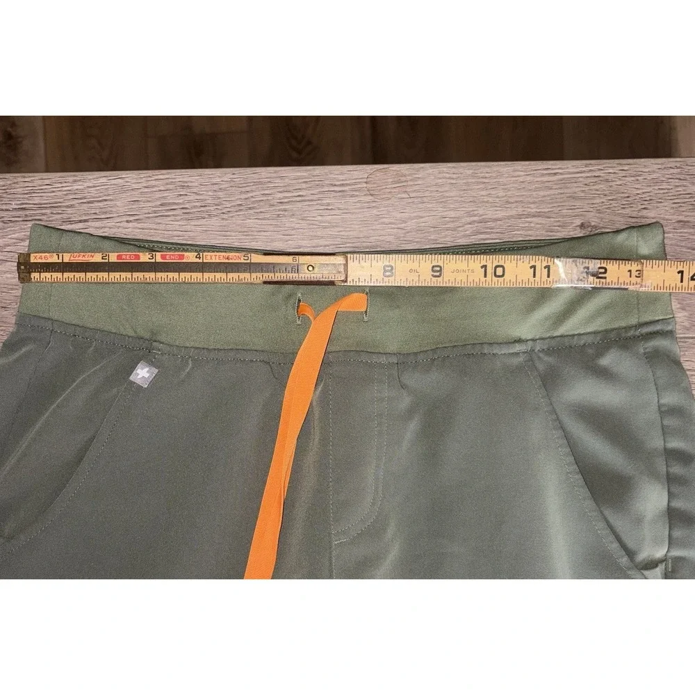 FIGS‎ Technical Collection Kade Cargo Scrub Pants Womens XS Army Green